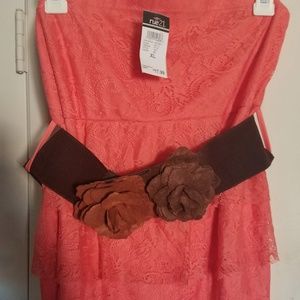 NWT Rue 21 Extra Large Pink Lace Tube Top